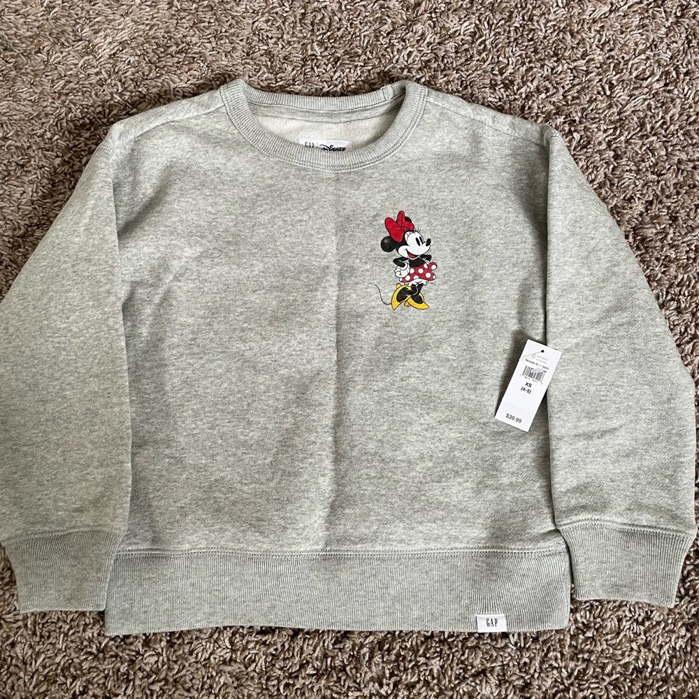 NWT girls Minnie Mouse sweatshirt